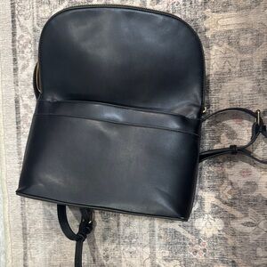 a new day Black Backpack with Gold Accents